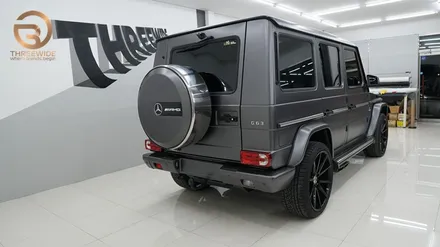 (분당 PPF) 벤츠 G63 AMG 지바겐 사틴 그레이 전체랩핑 / 성남시 수정구 시흥동