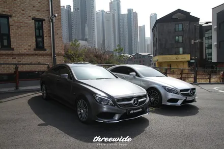 벤츠 CLS400 [사틴그레이 랩핑, 실내 카본랩핑] / 성남시 수정구 시흥동