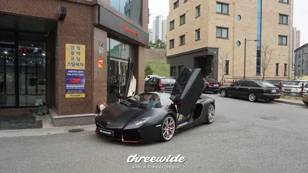 람보르기니 아벤타도르 로드스터 [사틴블랙 전체랩핑] / 성남시 수정구 시흥동