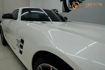 분당 벤츠 SLS, 오래된 PPF 황변이 생겼다면 이런 방법으로!? (#벤츠 #SLS #AMG #PPF제거 #광택 #분당 #판교) / 성남시 수정구 시흥동