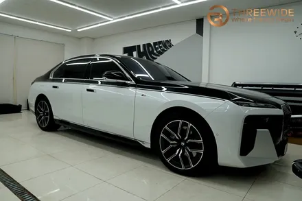 분당 BMW i7, 상단 투톤 고광택 투톤 랩핑 시공기 (#전체 #부분 #마이바흐룩 #판교 #코치라인) / 성남시 수정구 시흥동