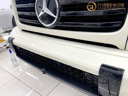 벤츠 G450d, 아이보리 고광택 랩핑부터 나이트 패키지 PPF까지 원스톱 시공! (#프론트PPF패키지 #실내카본필름 #윈드쉴드 #분당 #판교) / 성남시 수정구 시흥동