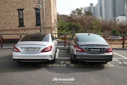 벤츠 CLS400 [사틴그레이 랩핑, 실내 카본랩핑] / 성남시 수정구 시흥동