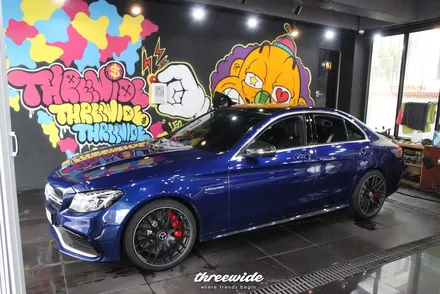 벤츠 c63s amg [크롬없애기 랩핑] / 성남시 수정구 시흥동