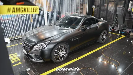 벤츠 SLC43AMG [사틴 카키 그린 전체랩핑] / 성남시 수정구 시흥동