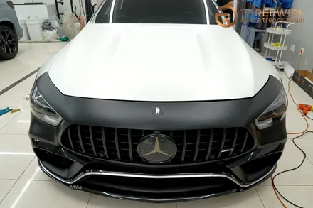 벤츠 GT63, 내 차를 완전히 다르게 만드는 방법!? (#전체랩핑 #사틴펄화이트 #3M #분당 #판교) / 성남시 수정구 시흥동