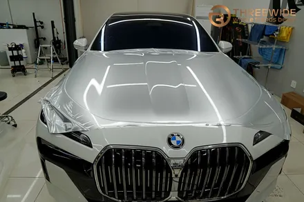 BMW i7(740) 투톤 랩핑, 은은한 순정 느낌 그대로 (#듀오톤 #메탈릭실버 #분당 #판교) / 성남시 수정구 시흥동