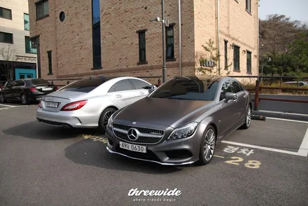 벤츠 CLS400 [사틴그레이 랩핑, 실내 카본랩핑] / 성남시 수정구 시흥동
