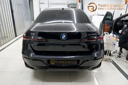 BMW i7, 럭셔리 대형 세단을 위한 블랙 크롬 딜리트 시공기! (#크롬죽이기 #크롬랩핑 #블랙랩핑 #분당 #판교) / 성남시 수정구 시흥동