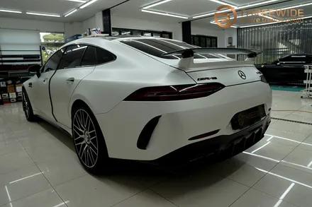 벤츠 GT63, 내 차를 완전히 다르게 만드는 방법!? (#전체랩핑 #사틴펄화이트 #3M #분당 #판교) / 성남시 수정구 시흥동