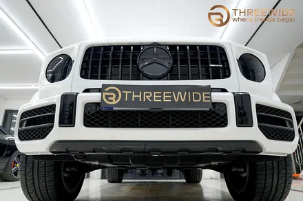 벤츠 G63 AMG, 화이트 컬러에게 가장 필요한 패키지 (#나이트패키지 #라이트필름 #크롬죽이기 #분당랩핑 #판교랩핑) / 성남시 수정구 시흥동