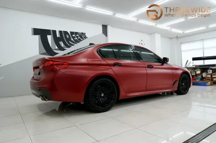 BMW X5 사틴펄 화이트로 순정 도색같이 랩핑했어요 / 성남,판교,분당.강남