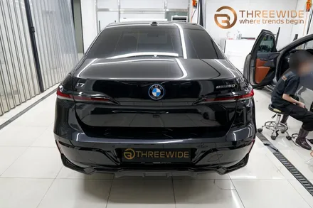 BMW i7, 럭셔리 대형 세단을 위한 블랙 크롬 딜리트 시공기! (#크롬죽이기 #크롬랩핑 #블랙랩핑 #분당 #판교) / 성남시 수정구 시흥동