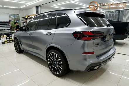 BMW X5, 사틴 그레이 & 실내 카본 전체 랩핑 시공 했어요! / 성남시 수정구 시흥동