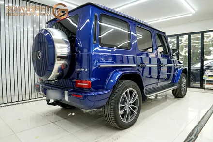벤츠 G450d, 아이보리 고광택 랩핑부터 나이트 패키지 PPF까지 원스톱 시공! (#프론트PPF패키지 #실내카본필름 #윈드쉴드 #분당 #판교) / 성남시 수정구 시흥동