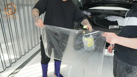 (분당 랩핑) 포르쉐 카이엔 PPF 프론트 패키지 시공 / 성남시 수정구 시흥동