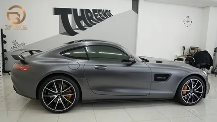 (분당 PPF) 벤츠 AMG GTS 에디션1 사틴그레이 전체랩핑 / 성남시 수정구 시흥동