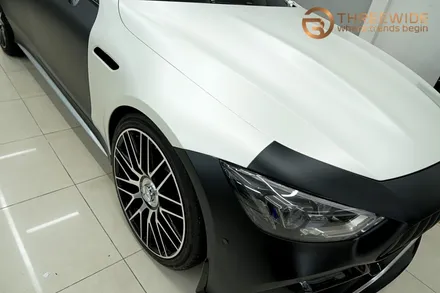 벤츠 GT63, 내 차를 완전히 다르게 만드는 방법!? (#전체랩핑 #사틴펄화이트 #3M #분당 #판교) / 성남시 수정구 시흥동