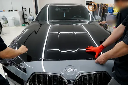 분당 BMW 740i, 투톤 랩핑 정장으로 더욱 세련되게! (#듀오톤랩핑#고광택 #필름 #판교 #코치라인) / 성남시 수정구 시흥동