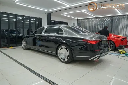 벤츠 S580 마이바흐, PPF 필름으로 투톤 시공을 하는 이유! (#듀오톤 #부분랩핑 #실내PPF #분당 #판교) / 성남시 수정구 시흥동