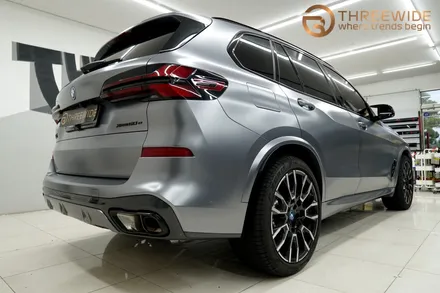 BMW X5, 사틴 그레이 & 실내 카본 전체 랩핑 시공 했어요! / 성남시 수정구 시흥동