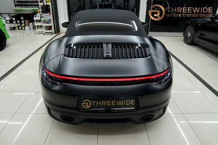 포르쉐 911(992) 카레라 4 GTS, 세라믹 블랙 하이글로시 고광택 전체 랩핑으로 새롭게! (#블루램프 #블루라이트 #블랙랩핑 #분당 #판교) / 성남시 수정구 시흥동