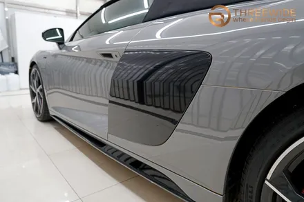 분당 아우디 슈퍼카 R8 4S, 나르도 그레이 프리미엄 고광택 시공기 (#전체랩핑 #판교 #회색 #카본) / 성남시 수정구 시흥동