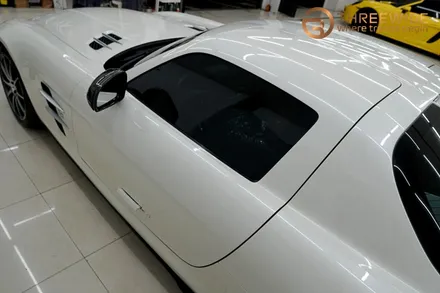 분당 벤츠 SLS, 오래된 PPF 황변이 생겼다면 이런 방법으로!? (#벤츠 #SLS #AMG #PPF제거 #광택 #분당 #판교) / 성남시 수정구 시흥동