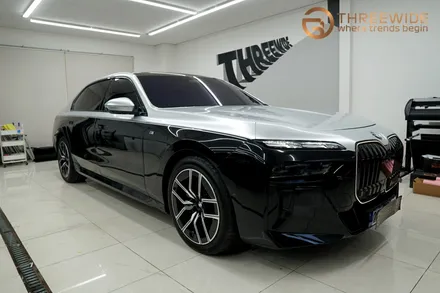 분당 BMW 740i, 일반적인 투톤 랩핑에 지친 분들을 위한 시공 (#듀오톤 #크롬죽이기 #크롬딜리트 #판교) / 성남시 수정구 시흥동