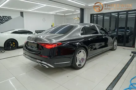 벤츠 S580 마이바흐, PPF 필름으로 투톤 시공을 하는 이유! (#듀오톤 #부분랩핑 #실내PPF #분당 #판교) / 성남시 수정구 시흥동