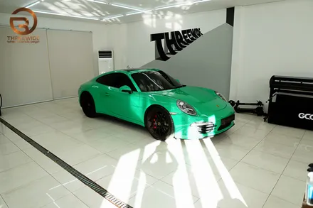 포르쉐 카이엔쿠페 이노즈텍 어반밤부 전체랩핑 / 성남,판교,분당.강남