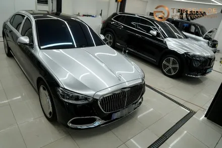 벤츠 S580, 마이바흐 룩 투톤 랩핑 & PPF 시공 (#랩핑 #PPF #실내PPF #분당 #판교) / 성남시 수정구 시흥동