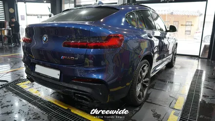 bmw x4 M40D [사틴 블랙 전체랩핑] / 성남시 수정구 시흥동