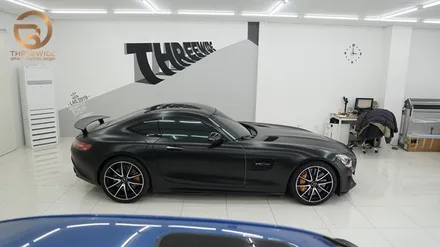 (분당 ppf) 벤츠 amg gts 에디션1 사틴 블랙 전체랩핑 / 성남시 수정구 시흥동