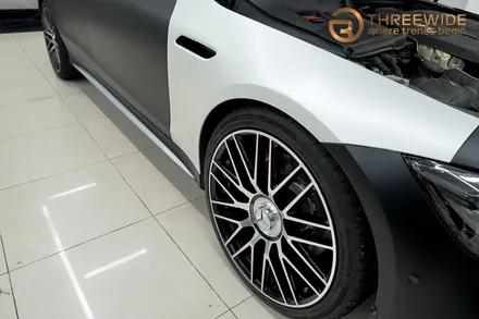 벤츠 GT63, 내 차를 완전히 다르게 만드는 방법!? (#전체랩핑 #사틴펄화이트 #3M #분당 #판교) / 성남시 수정구 시흥동
