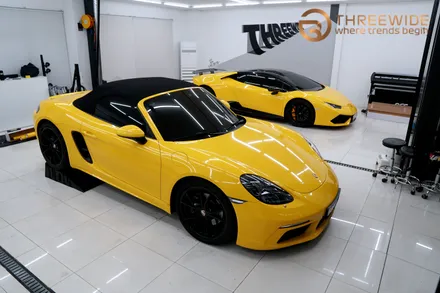 포르쉐 카이엔쿠페 이노즈텍 어반밤부 전체랩핑 / 성남,판교,분당.강남