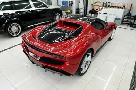 페라리 296 GTS, 다채로운 비주얼을 위한 카본 & 블랙 PPF 시공기 (#외부PPF #내부PPF #카본PPF #블랙PPF #실내가죽코팅 #분당 #판교) / 성남시 수정구 시흥동