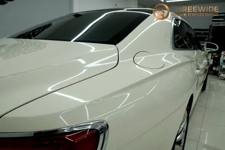 벤틀리 플라잉스퍼, 하이글로시 베이지 화이트 전체 랩핑 시공기 (#화이트 #부분탈거 #분당랩핑 #판교랩핑) / 성남시 수정구 시흥동