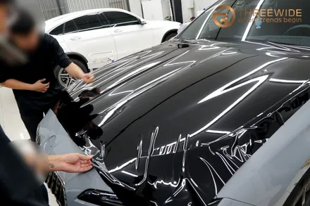 분당 BMW 740i, 투톤 랩핑 정장으로 더욱 세련되게! (#듀오톤랩핑#고광택 #필름 #판교 #코치라인) / 성남시 수정구 시흥동