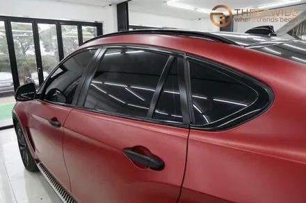 BMW X6, 새로운 랩핑 색상을 고려하신다면 여기로! (#분당 #판교 #전체 #사틴뱀파이어레드) / 성남시 수정구 시흥동