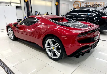 페라리 296 GTS, 다채로운 비주얼을 위한 카본 & 블랙 PPF 시공기 (#외부PPF #내부PPF #카본PPF #블랙PPF #실내가죽코팅 #분당 #판교) / 성남시 수정구 시흥동
