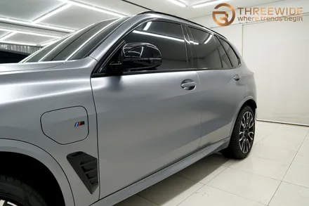 BMW X5, 사틴 그레이 & 실내 카본 전체 랩핑 시공 했어요! / 성남시 수정구 시흥동