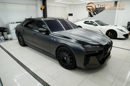 BMW i7, 국내 단 대만 존재하는 프리미엄 7시리즈 투톤 컬러! (#투톤랩핑 #하이글로시랩핑 #윈드쉴드 #실내PPF #M70튜닝 #바디튜닝 #가죽도색 #휠튜닝 #분당 #판교) / 성남시 수정구 시흥동