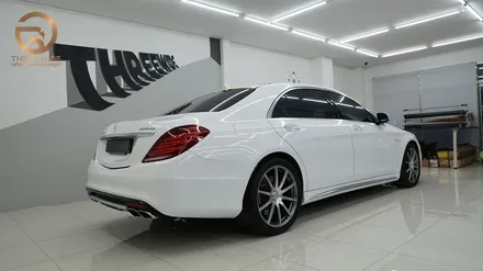 (분당 PPF) 벤츠 S65 AMG 유광 화이트 전체 랩핑 / 성남시 수정구 시흥동