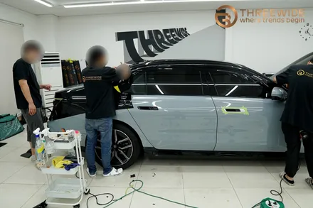 분당 BMW 740i, 투톤 랩핑 정장으로 더욱 세련되게! (#듀오톤랩핑#고광택 #필름 #판교 #코치라인) / 성남시 수정구 시흥동