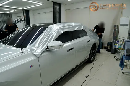BMW i7(740) 투톤 랩핑, 은은한 순정 느낌 그대로 (#듀오톤 #메탈릭실버 #분당 #판교) / 성남시 수정구 시흥동