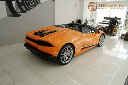 람보르기니 우라칸 스파이더, 사틴 블랙 전체 랩핑(+도어잼) 시공기 (#무광 #분당 #판교) / 성남시 수정구 시흥동