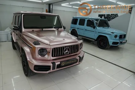 벤츠 G450d, 아이보리 고광택 랩핑부터 나이트 패키지 PPF까지 원스톱 시공! (#프론트PPF패키지 #실내카본필름 #윈드쉴드 #분당 #판교) / 성남시 수정구 시흥동