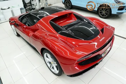 페라리 296 GTS, 다채로운 비주얼을 위한 카본 & 블랙 PPF 시공기 (#외부PPF #내부PPF #카본PPF #블랙PPF #실내가죽코팅 #분당 #판교) / 성남시 수정구 시흥동
