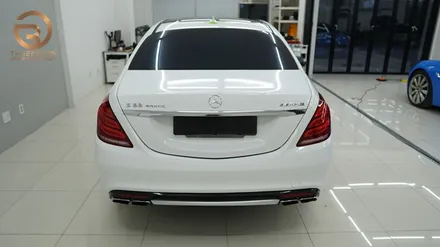 (분당 PPF) 벤츠 S65 AMG 유광 화이트 전체 랩핑 / 성남시 수정구 시흥동